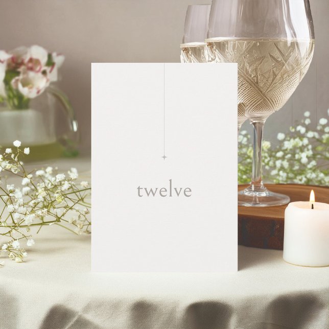 Chic Neutrals Wedding Table Number Powder ID1020 (Creator Uploaded)