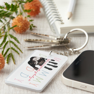 Chic New Baby Sonogram Ultrasound Photo Pregnancy Key Ring