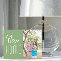Chic New Home Family Photo Sage Green Moving