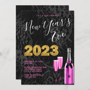 Chic New Year's Eve Party Invitation