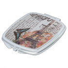 chic newspaper print french Paris Eiffel Tower