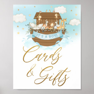 Chic Noah's Ark Boy Cards and Gifts Tabletop Sign