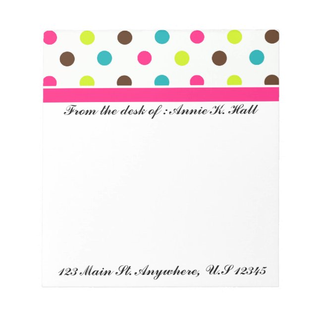 Chic Notepads By The Frisky Kitten (Front)