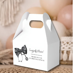 Chic Nurse Graduation Coquette Bow Medical Gabled Favour Box