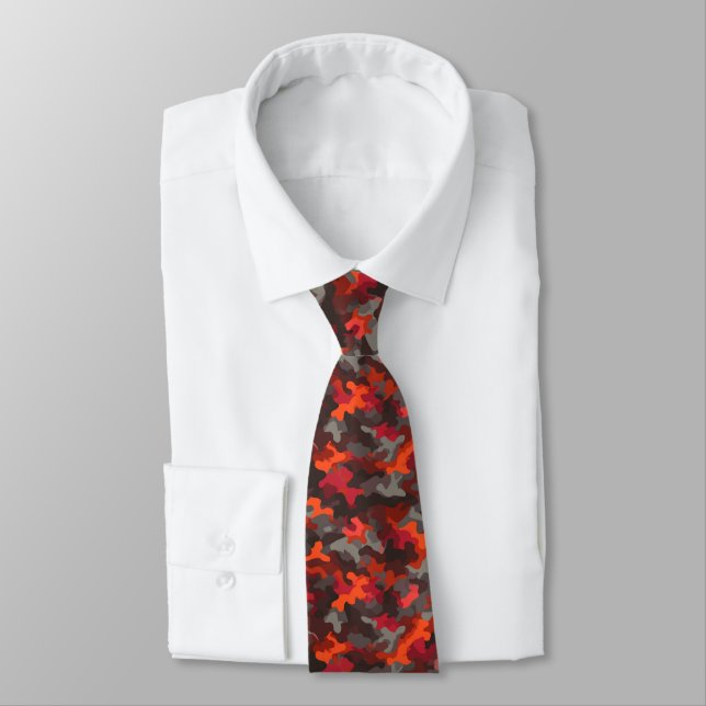 Chic One Year Anniversary Gifts Camouflage  Tie (Tied)