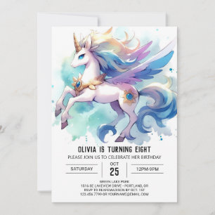 Chic Online Horse Birthday Invitation