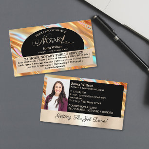 Chic Opal Mobile Notary & Loan Signing Agent Photo Business Card