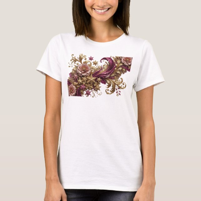 Chic Orange ABSTRACT ART Custom Tee v2 (Front)