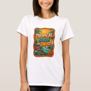 Chic Orange TROPICAL STATE OF MIND Tee