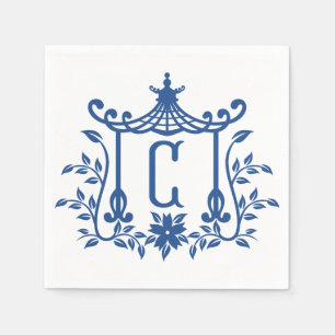 Chic Pagoda Monogram C Napkins