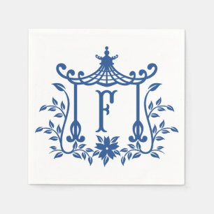 Chic Pagoda Monogram F Napkins