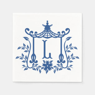 Chic Pagoda Monogram L Napkins