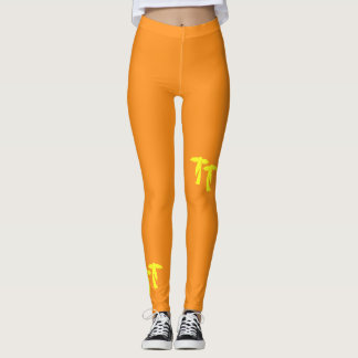 Chic Palm Trees - Orange & Yellow Leggings