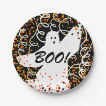 CHIC PAPER PLATE_BOO!_FUN HALLOWEEN GHOST