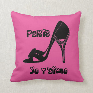 Chic Paris, je t'aime Eiffel Tower High Heel Cushion
