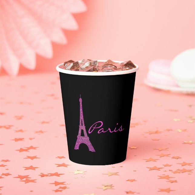 Chic Paris Themed Sweet 16   Paper Cups (Insitu)