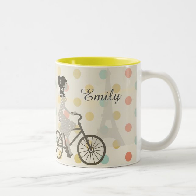 Chic Paris Two-Tone Coffee Mug (Right)
