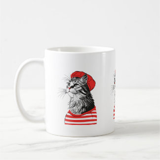 Chic Parisian Cat Mug