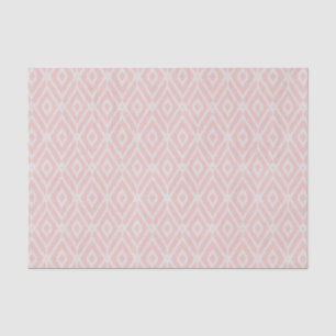 Chic pastel blush pink ikat tribal diamond pattern tissue paper