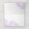 Chic Pastel Purple Flowers Wedding Place Card