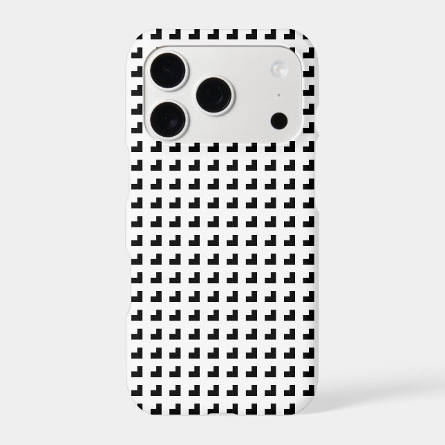 Chic Pattern Design in Black and White (Back)