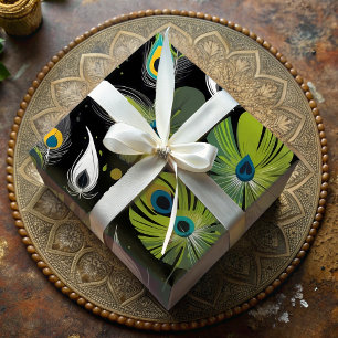 Chic Peacock Feather Gifts for a Bird Watcher Wrapping Paper