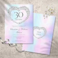 Chic Pearl Heart 30th Anniversary