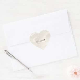 Chic Pearl White Glam   Heart Sticker