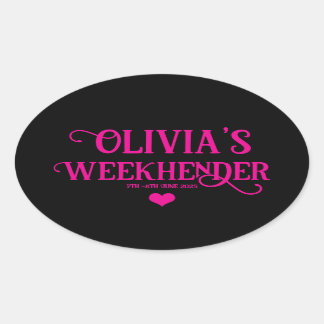 Chic Personalised Hen Do Stickers | Bride Squad