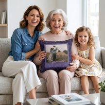 Chic Personalised Photo Text Grandparents Gift