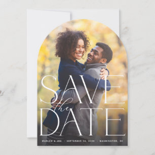 Chic Photo Grand Save the Date V2 Invitation