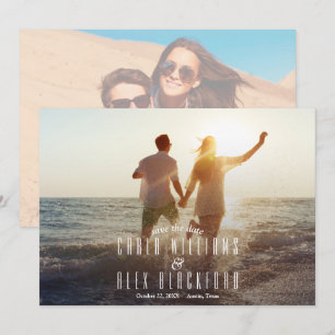 Chic Photo Modern Wedding Save The Date