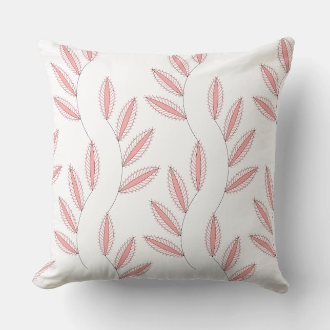CHIC PILLOW _04 BLUSH FLORAL ON WHITE (Front)