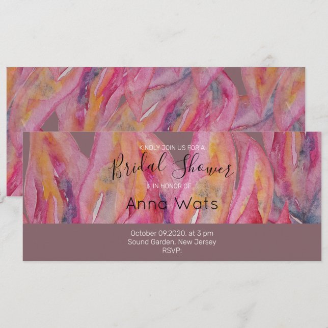 Chic Pink Abstract Art (Front/Back)