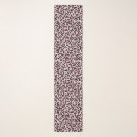 Chic Pink and Black Leopard Print Scarf<br><div class="desc">Chic scarf with a trendy leopard print in pink and black on a blush pink backdrop.</div>