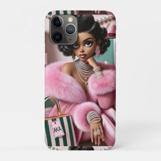 Chic Pink And Green iPhone 11 Pro Case