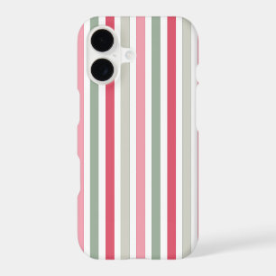 Chic Pink and Green Stripes