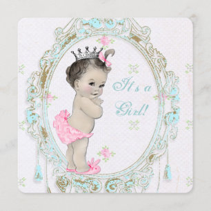 Chic Pink Baby Shower Invitation