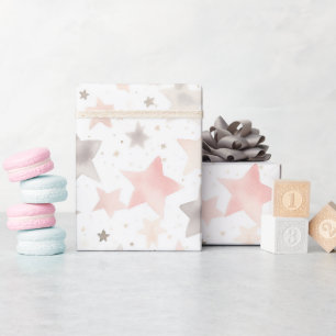 Chic Pink Blush Baby Shower Wrapping Paper