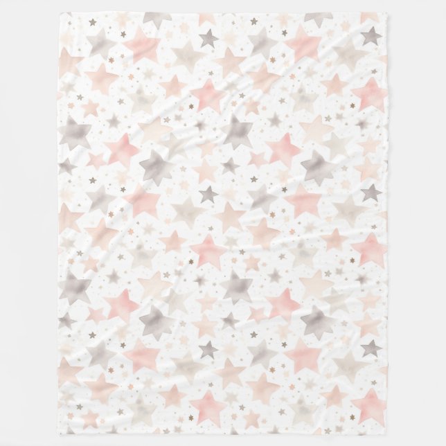 Chic Pink Blush   Fleece Blanket (Front)