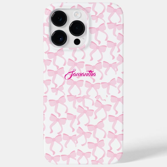 Chic Pink Bows Case-Mate iPhone Case (Back)