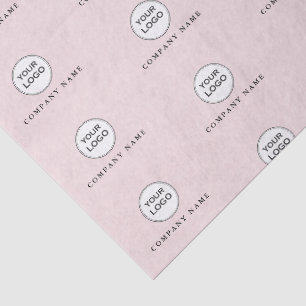Chic Pink Company Logo Tissue paper