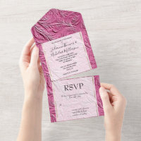 Chic Pink Faux Leather