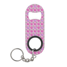 Chic Pink Geometric Alphabet N Initial