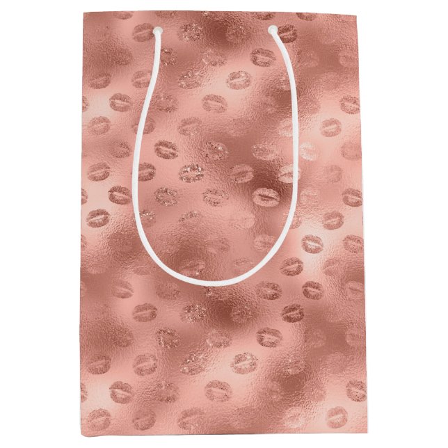 Chic Pink Lips Medium Gift Bag (Front)