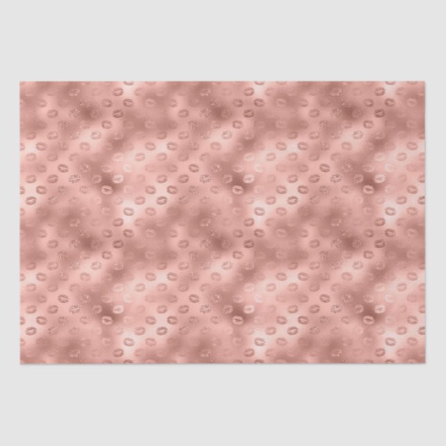 Chic Pink Lips Tissue Paper (Front)