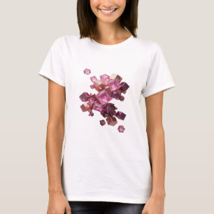 Chic Pink PINK CRYSTAL CUBE FLYING IN SPACE T-Shirt