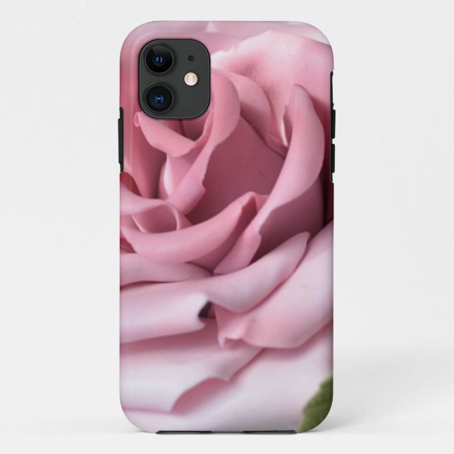 Chic Pink Rose iPhone Case (Back)