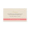 Chic Pink Stripes Business Cards