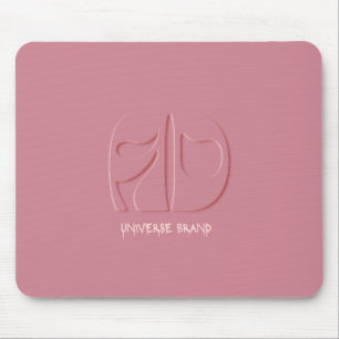 Chic Pink Universe Brand Desk Mat Mouse Mat